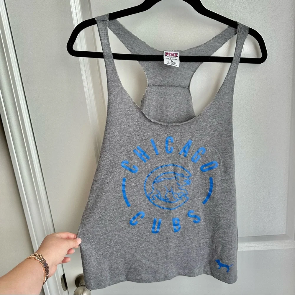 Victoria’s Secret Pink Chicago Cubs Racerback Tank - Picture 1 of 4